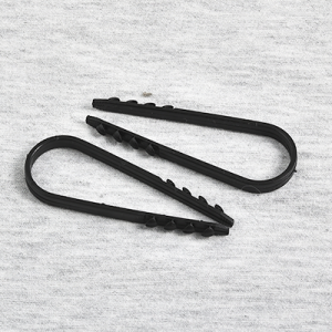 Дюбель хомут круглый черный малый