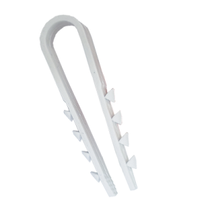 Дюбель хомут круглый Белый малый